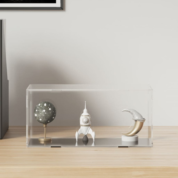 Caja de exposición acrílico transparente 24x12x11 cm D