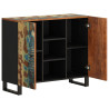 Aparador com 2 portas de madeira maciça reciclada 90x33x75 cm 4