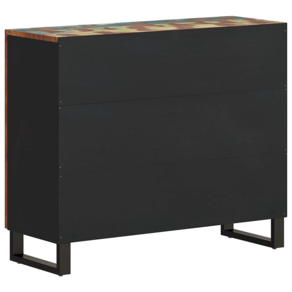 Aparador com 2 portas de madeira maciça reciclada 90x33x75 cm M 5