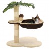 Árvore p/ gatos c/postes arranhadores sisal 50 cm bege/castanho 1