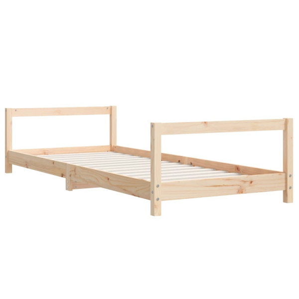 Estructura de cama para niños madera maciza de pino 80x200 cm M 3
