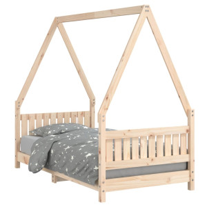 Estrutura de cama infantil 80x160 cm pinho maciço H