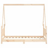 Estructura de cama para niños madera maciza de pino 80x160 cm 4