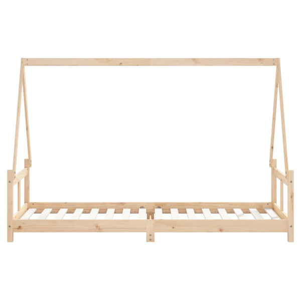 Estructura de cama para niños madera maciza de pino 80x200 cm M 5