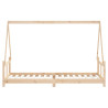 Estructura de cama para niños madera maciza de pino 80x200 cm 5