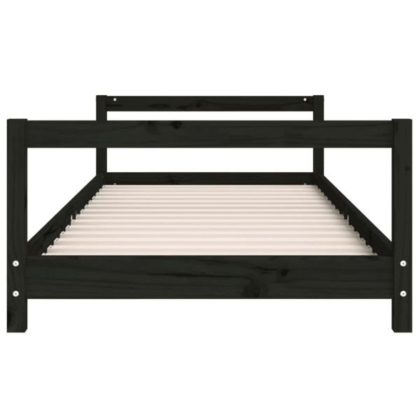 Estructura de cama para niños madera de pino negro 90x190 cm M 4