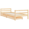 Estructura de cama para niños con cajones madera pino 80x200 cm 3