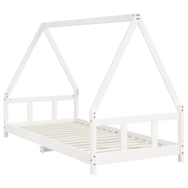 Estructura de cama para niños madera de pino blanco 90x200 cm M 3