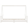 Estructura de cama para niños madera de pino blanco 90x200 cm 5