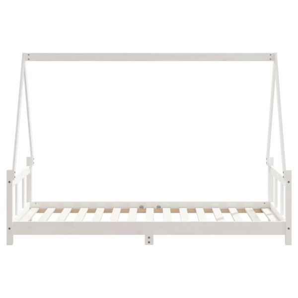 Estrutura de cama infantil 90x190 cm pinho maciço branco M 5
