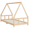 Estructura de cama infantil madera maciza de pino 90x190 cm 3