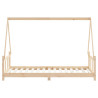 Estructura de cama infantil madera maciza de pino 90x190 cm 5
