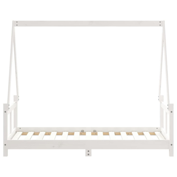 Estrutura de cama infantil 80x160 cm pinho maciço branco M 5