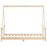 Estrutura de cama infantil 80x160 cm pinho maciço 5