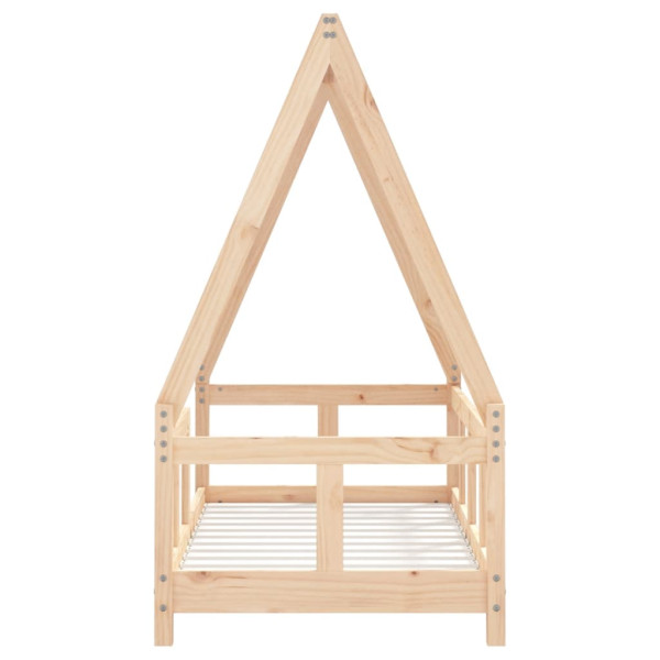Estructura de cama para niños madera maciza de pino 70x140 cm M 4