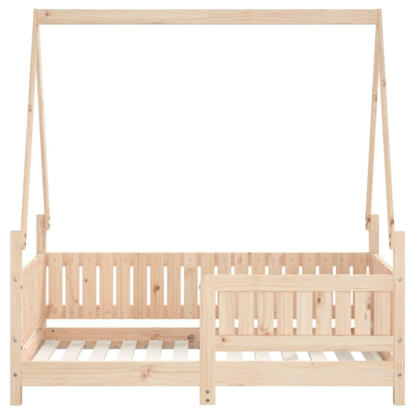 Estructura de cama para niños madera maciza de pino 70x140 cm M 4