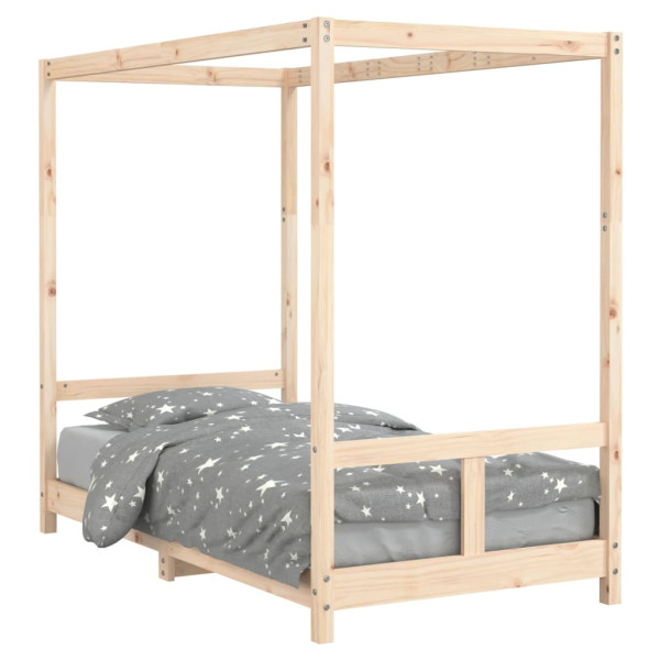 Estrutura de cama infantil 80x160 cm pinho maciço M 2