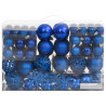Conjunto de bolas de Natal 111 peças de poliestireno azul 3