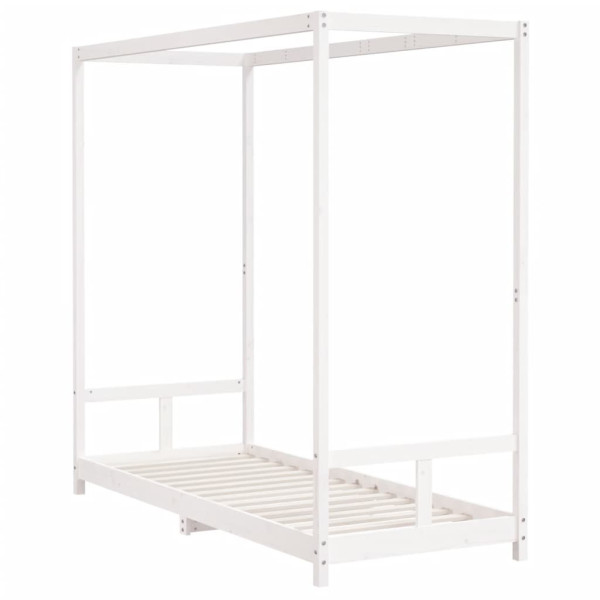 Estructura de cama para niños madera de pino blanco 80x200 cm M 3