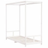 Estructura de cama para niños madera de pino blanco 80x200 cm 3