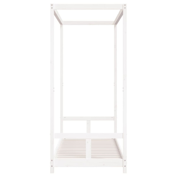 Estrutura de cama infantil 80x200 cm pinho maciço branco M 5