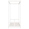 Estrutura de cama infantil 80x200 cm pinho maciço branco 5