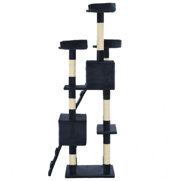 Árvore para gatos c/ postes arranhadores sisal 170 cm azul M 4