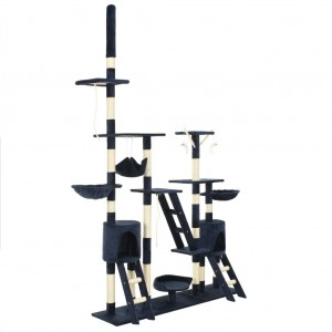 Árvore para gatos c/ postes arranhadores sisal 230-250 cm azul H