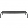 Cama de perro elevada negra textilene L 2