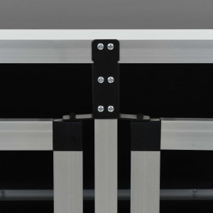 Transportadora para cães com porta dupla 89x69x50 cm H