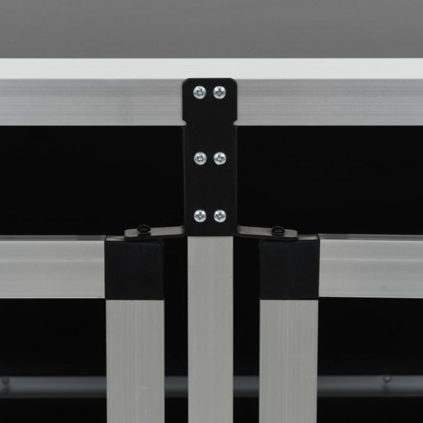 Jaula de perro con puerta doble 89x69x50 cm M 2