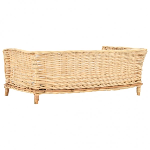 Cesto para cães com almofadão 90x54x35 cm salgueiro genuíno M 3