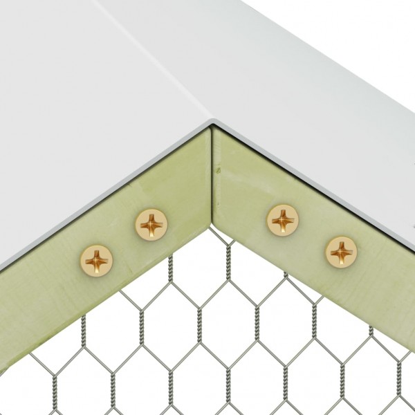 Gallinero de madera de pino impregnada 4.5x1.5x2 m M 4