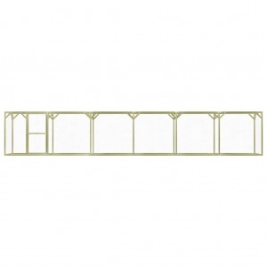 Gallinero de madera de pino impregnada 1.5x9x1.5 m H