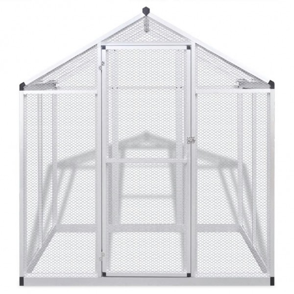 Pajarera de exterior de aluminio 178x122x194 cm M 2