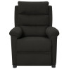 Sillón reclinable eléctrico de tela negro 3