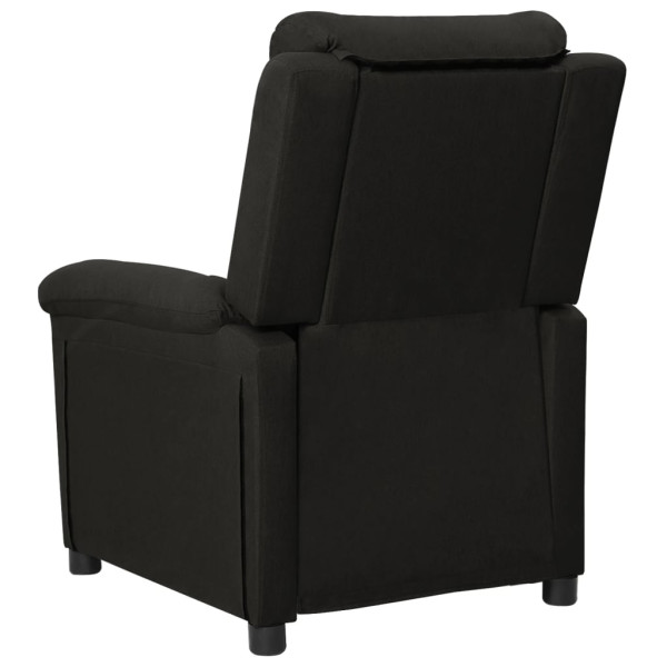 Sillón reclinable eléctrico de tela negro M 5