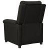 Sillón reclinable eléctrico de tela negro 5
