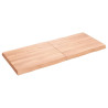 Tablero mesa madera tratada roble borde natural 140x60x6 cm 2
