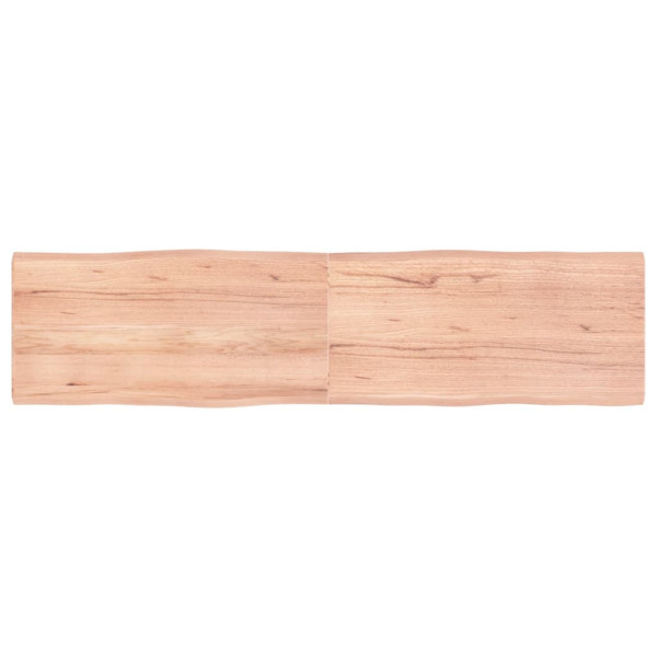 Tablero de mesa madera roble tratada borde natural 160x40x4 cm D