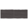 Tablero mesa madera tratada roble borde natural gris 140x50x4cm 1