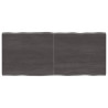 Tablero mesa madera tratada roble borde natural gris 140x60x4cm 1