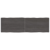 Tablero mesa madera tratada roble borde natural gris 160x50x4cm 1