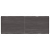 Tablero mesa madera tratada roble borde natural gris 160x60x4cm 1