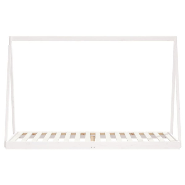 Estructura de cama para niños madera de pino blanco 80x200 cm M 4