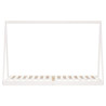 Estructura de cama para niños madera de pino blanco 80x200 cm 4