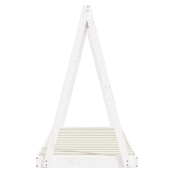 Estrutura de cama infantil 80x200 cm pinho maciço branco M 5