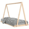 Estructura de cama para niños madera maciza de pino 90x200 cm 2