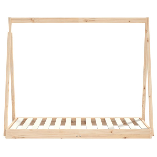 Estructura de cama para niños madera maciza de pino 70x140 cm M 4
