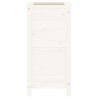 Jardinera madera maciza de pino blanco 40x40x78 cm 5